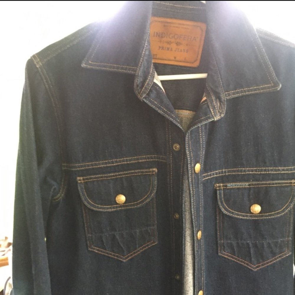 Indigofera Blue Denim Shirt Jacket